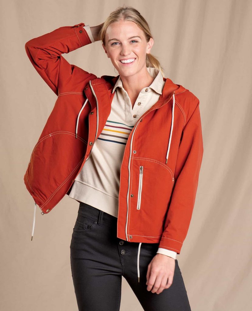 Women's forester pass raglan jacket by Toad & Co.