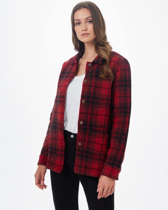 Flannel utility jacket by Tentree