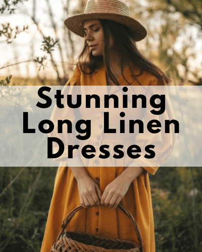 long linen dresses with sleeves