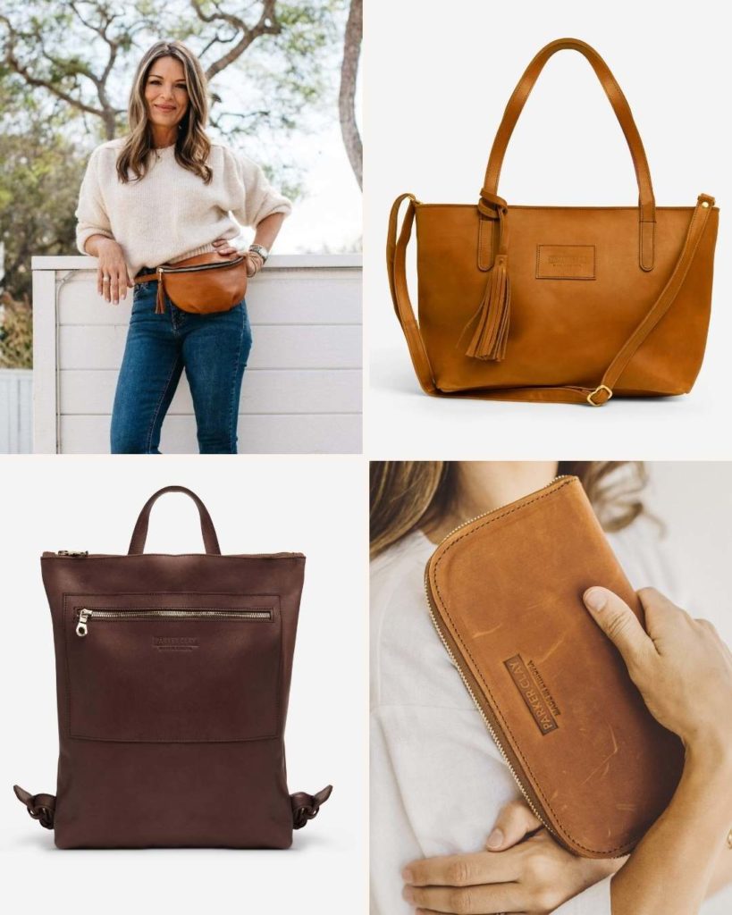 Parker clay leather bags