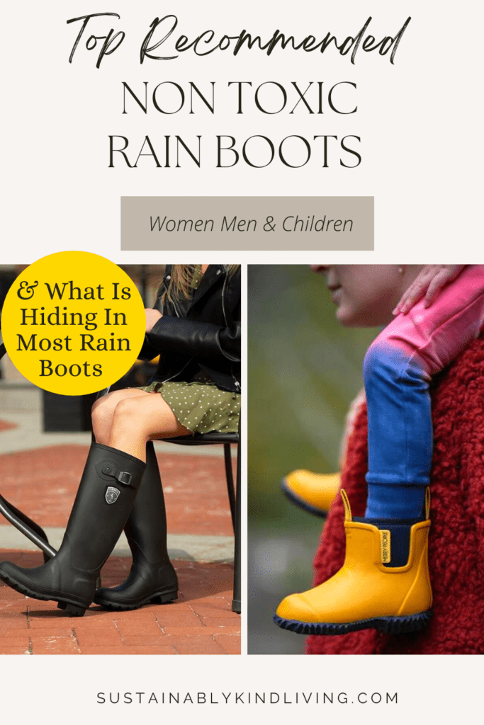 natural rubber rain boots
