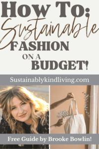 how to shop sustainable fashion on a budget