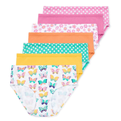 Setaria Virids Toddler Girls Underwear Organic Cotton 4 Pack Boxer Briefs Baby Kids Undies 