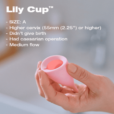 menstrual cup low cervix