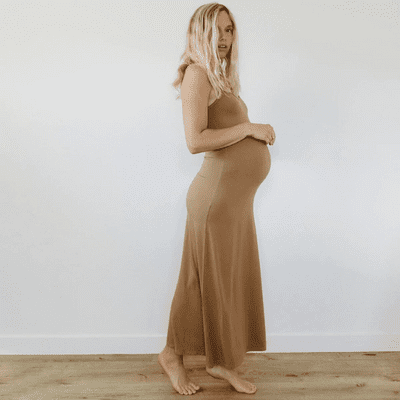 organic maternity dress