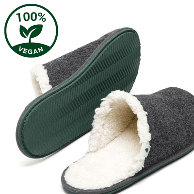 sustainable vegan slippers