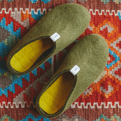 sustainable wool slippers