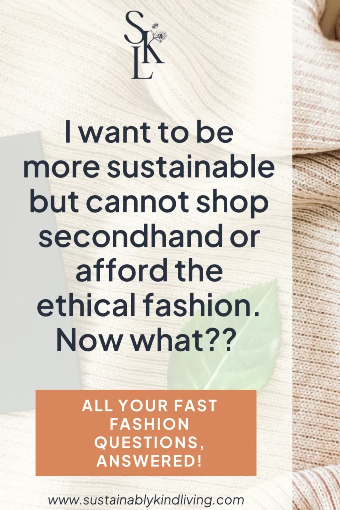 sustainable fashion on a budget