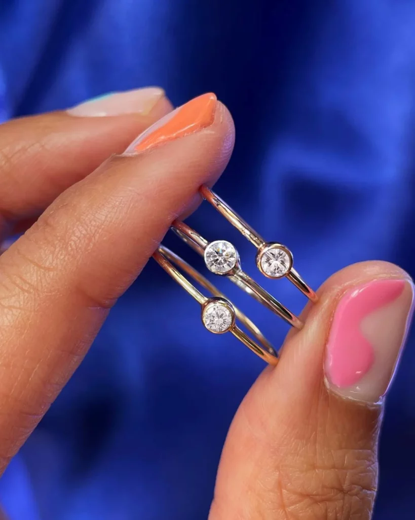 recycled diamond rings