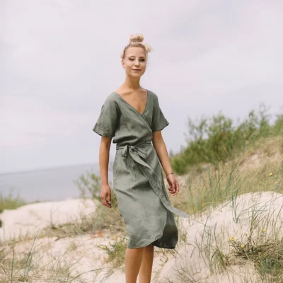 eco-friendly linen dress