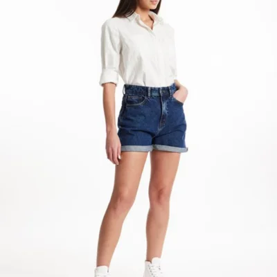 sustainable denim shorts