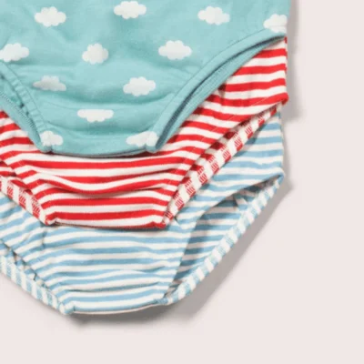 Whale Song Organic Kids Underwear Set - 3 Pack - Non-toxic steps