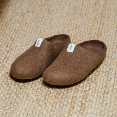 Women, Men, Kids Eco-friendly Boiled Wool Slippers Moccasins Style