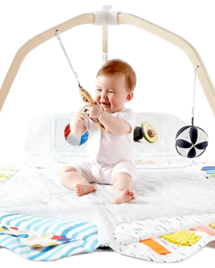 Durable wooden play structures for babies