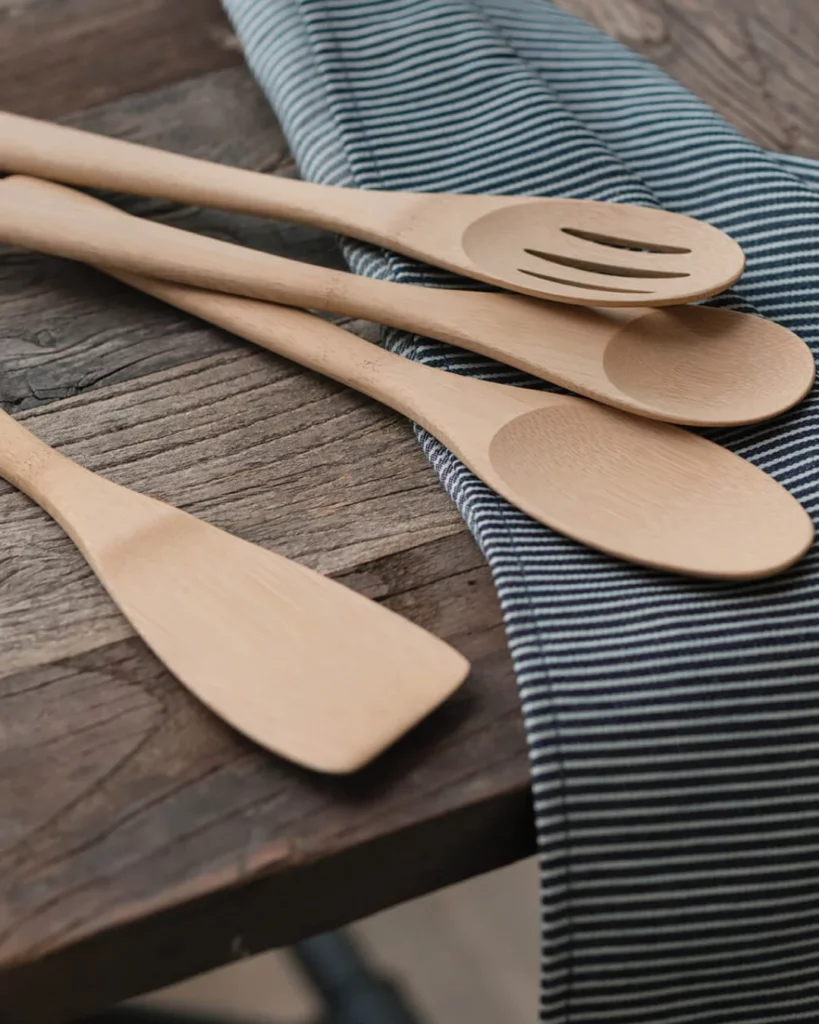 Non-stick Wooden Kitchen Utensil Set - Safe And Easy To Clean