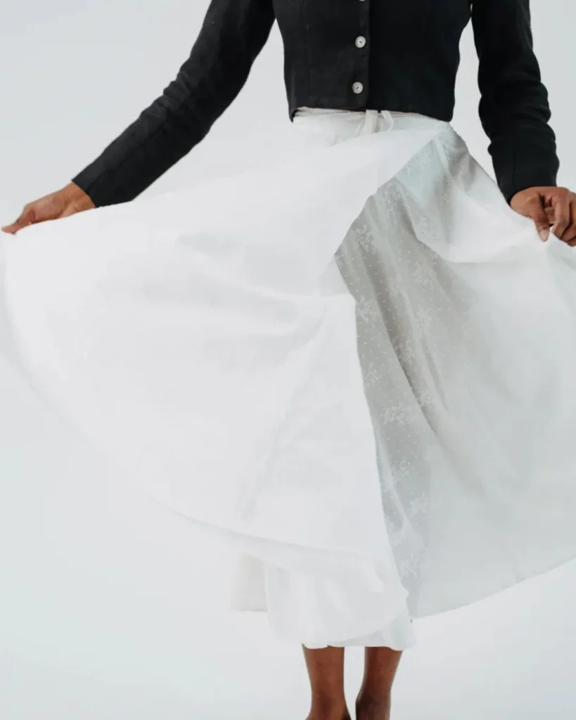 Country & Western Petticoat in White, 100% Pure Cotton Lawn, Dream  Petticoats