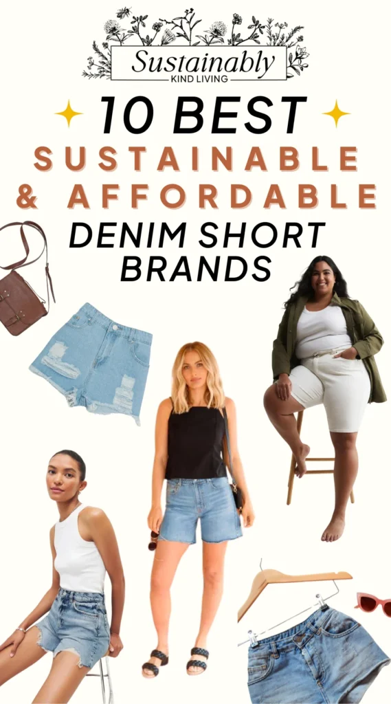 sustainable denim shorts
