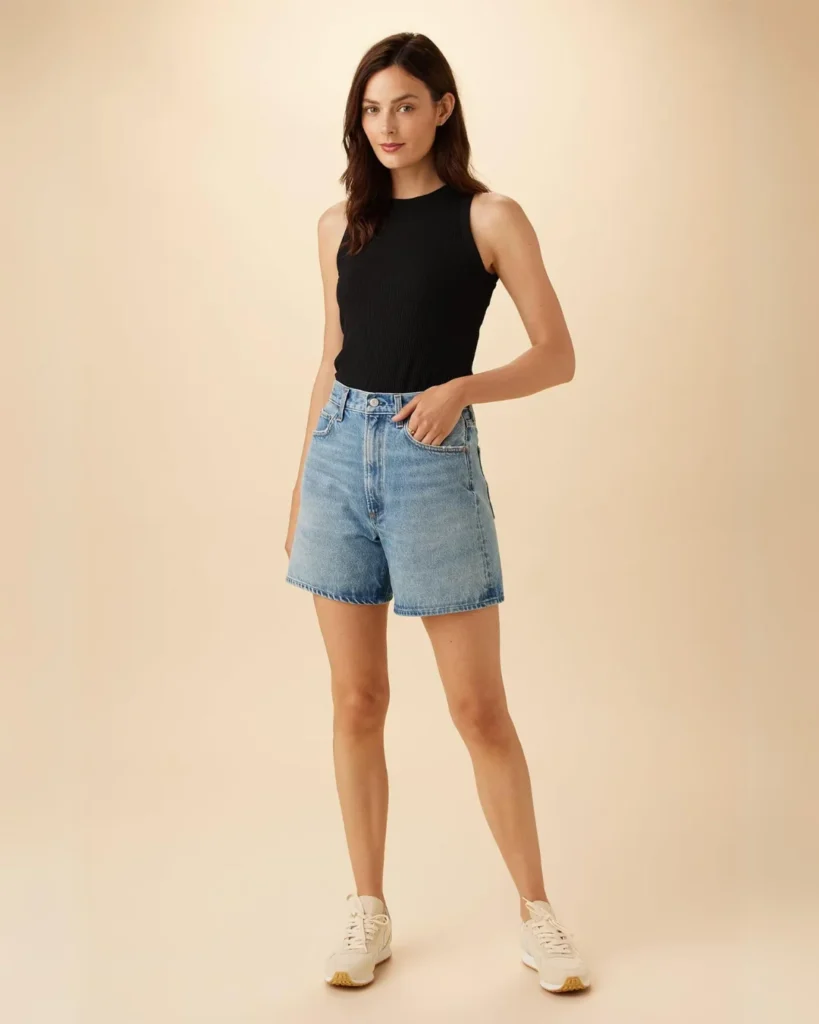 best sustainable jean shorts