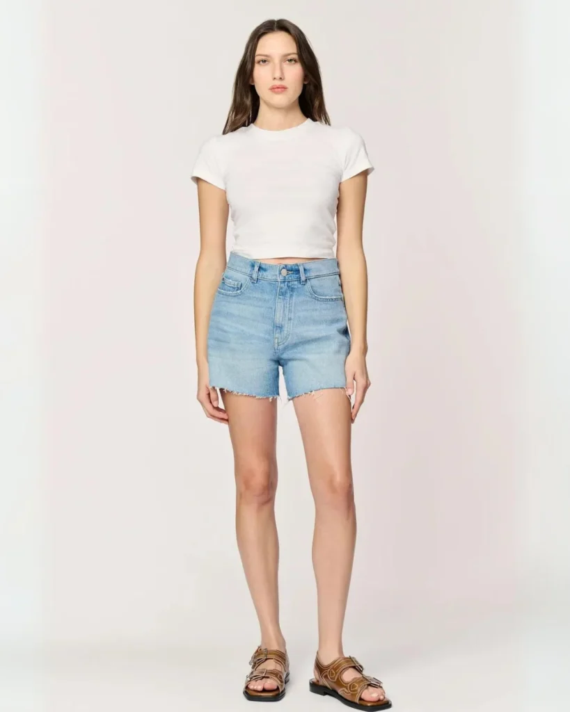 sustainable brands of denim shorts