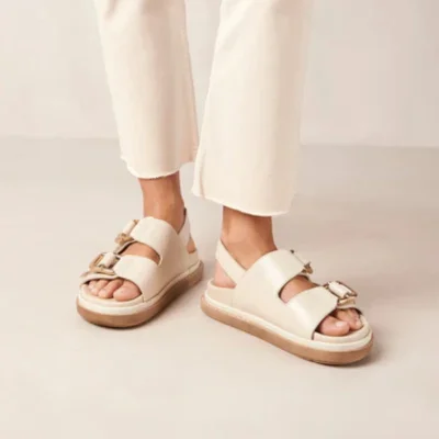 sustainable leather sandals