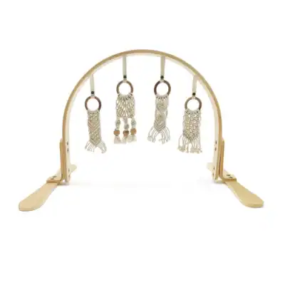 Non-toxic wooden baby gyms
