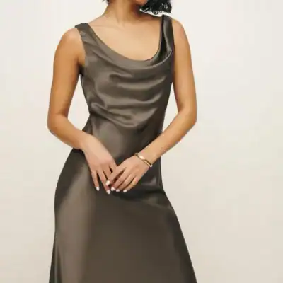 sustainable wedding guest dress