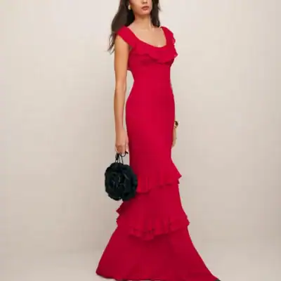 sustainable wedding guest dress