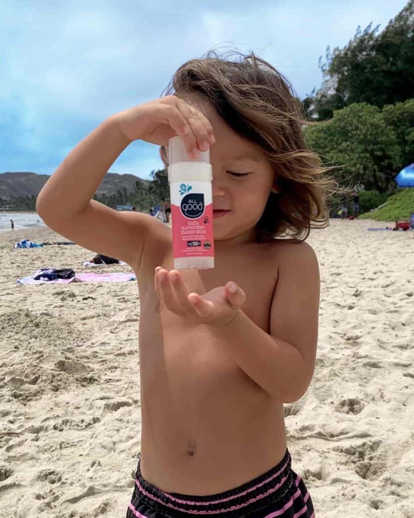 all good kids mineral sunscreen stick non toxic sunscreen for kids easy application zinc oxide