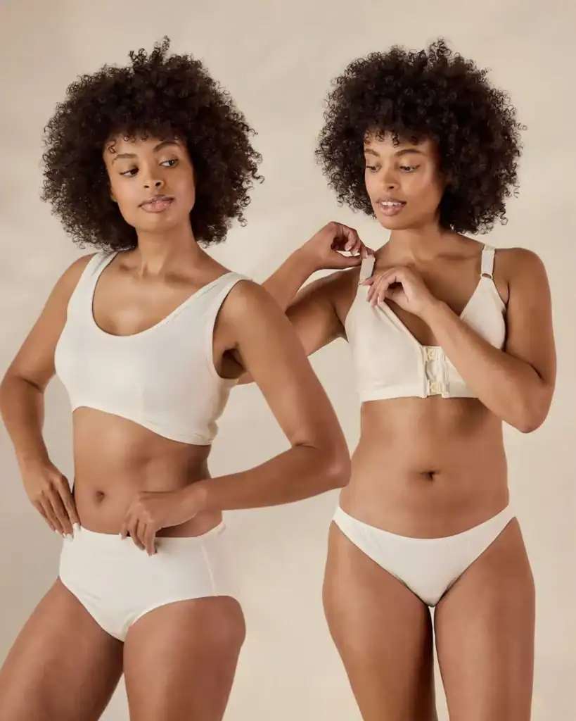 Cottonique organic cotton underwear designed for sensitive skin without latex, spandex, or synthetic fibers.