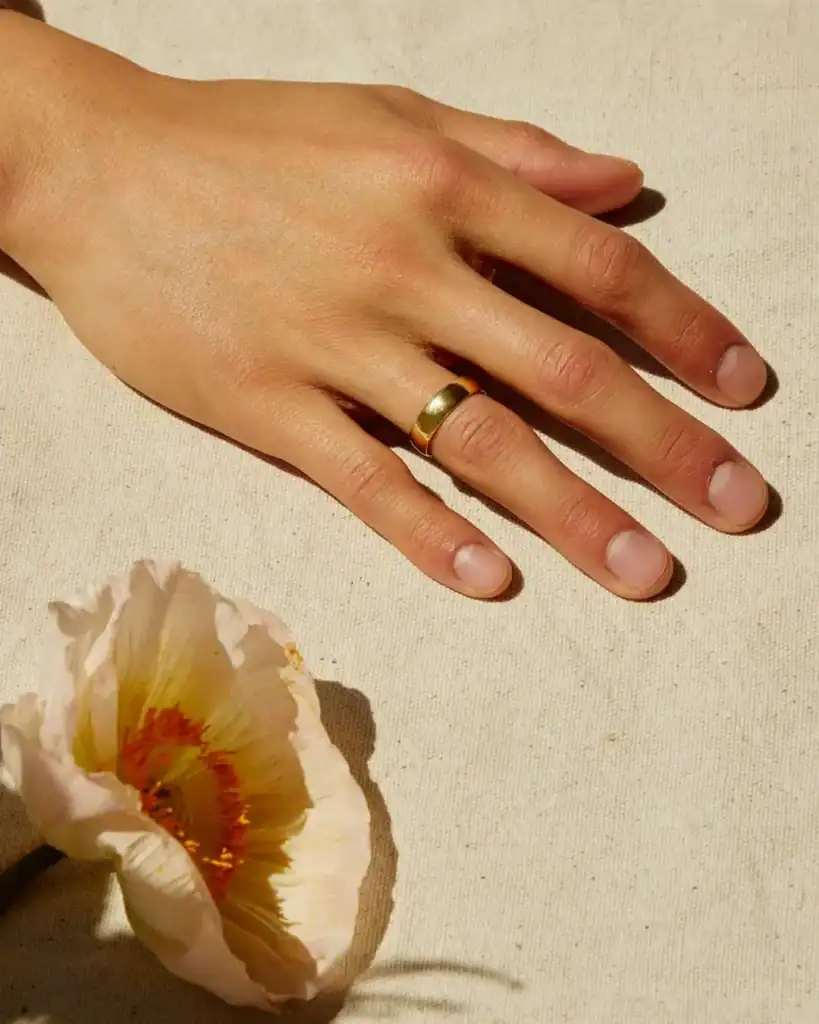 Vegan wedding bands
