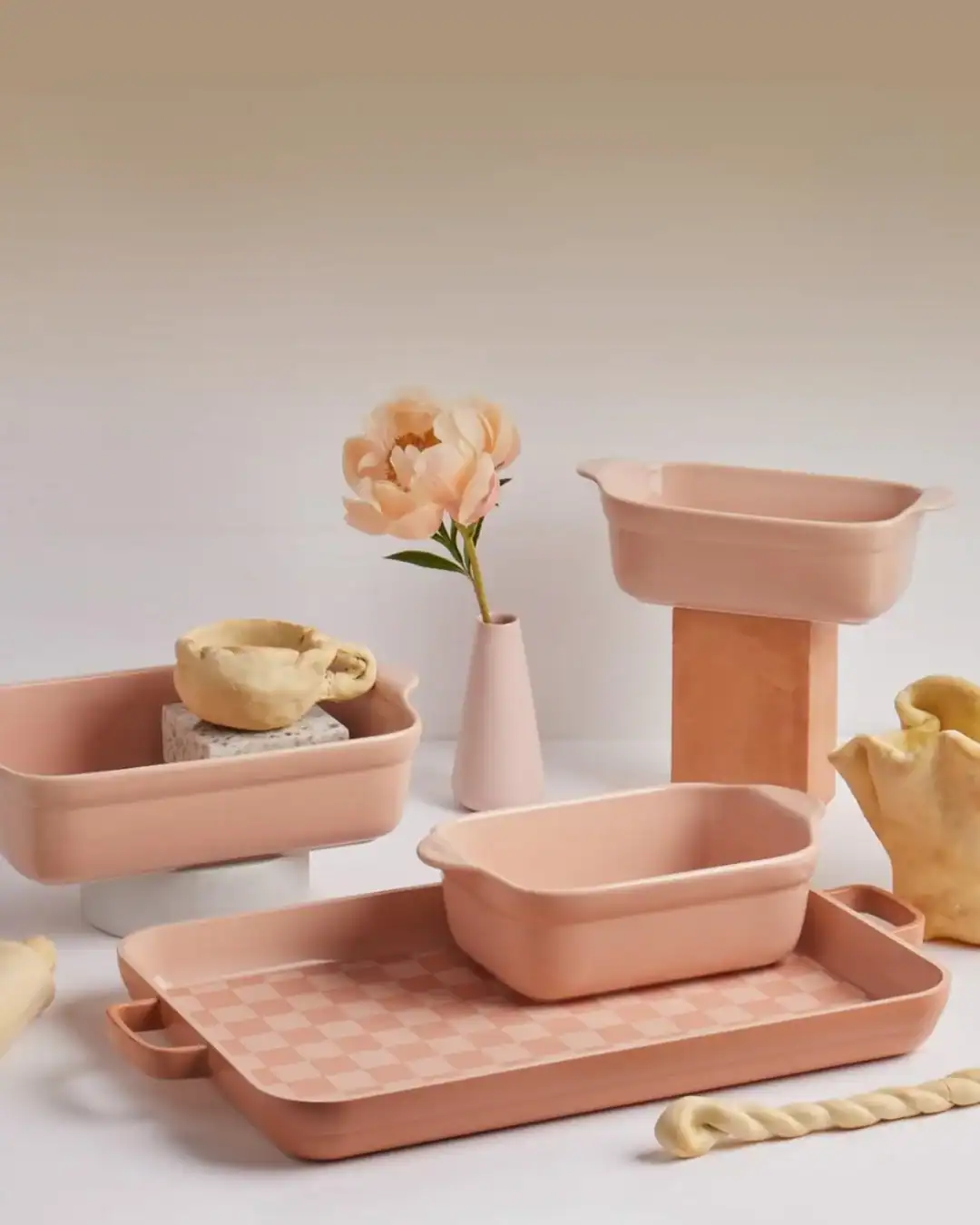Our Place ceramic stoneware bakeware designed as PFAS-free non-toxic baking dishes.
