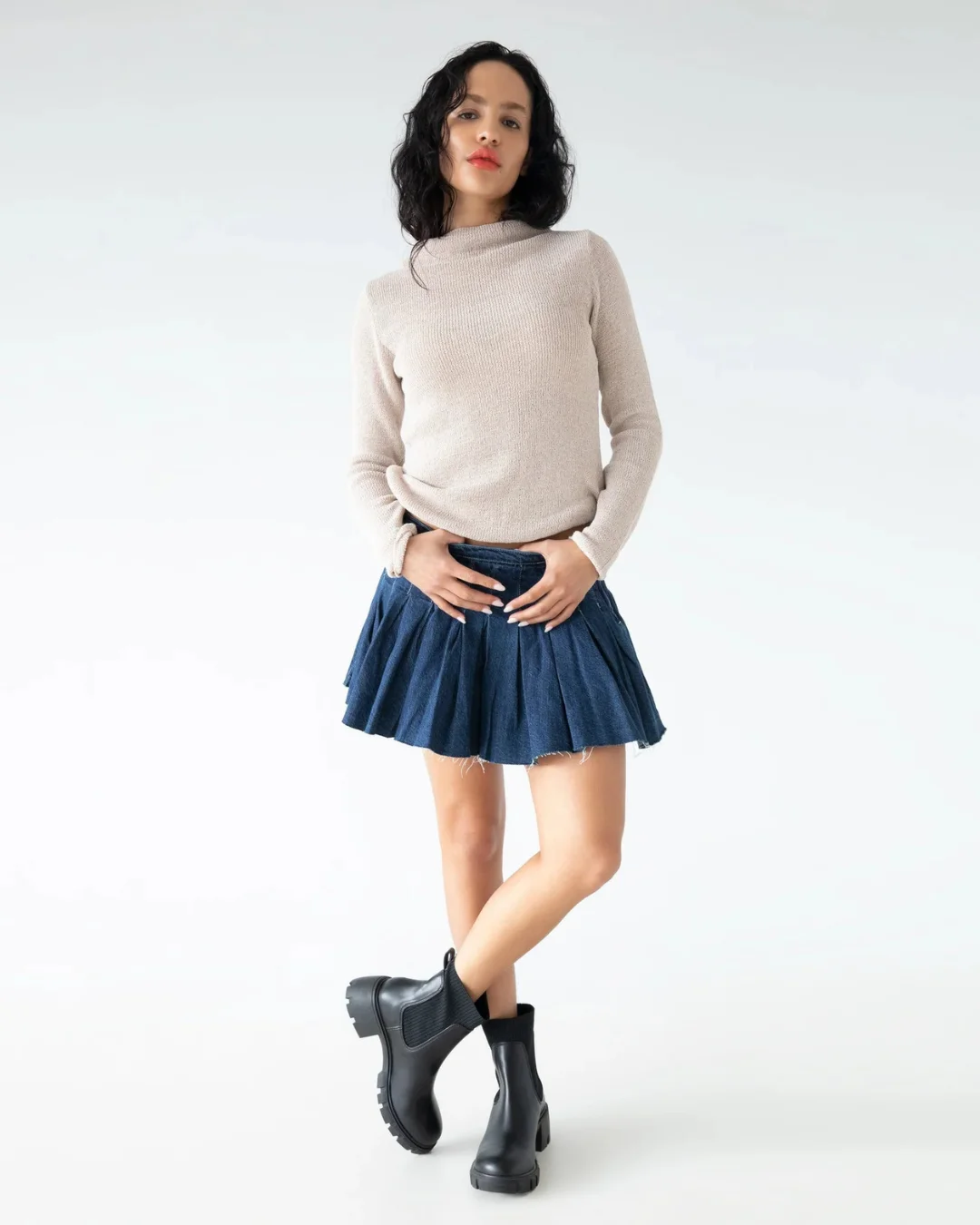 Vegan Leather Ankle Boots