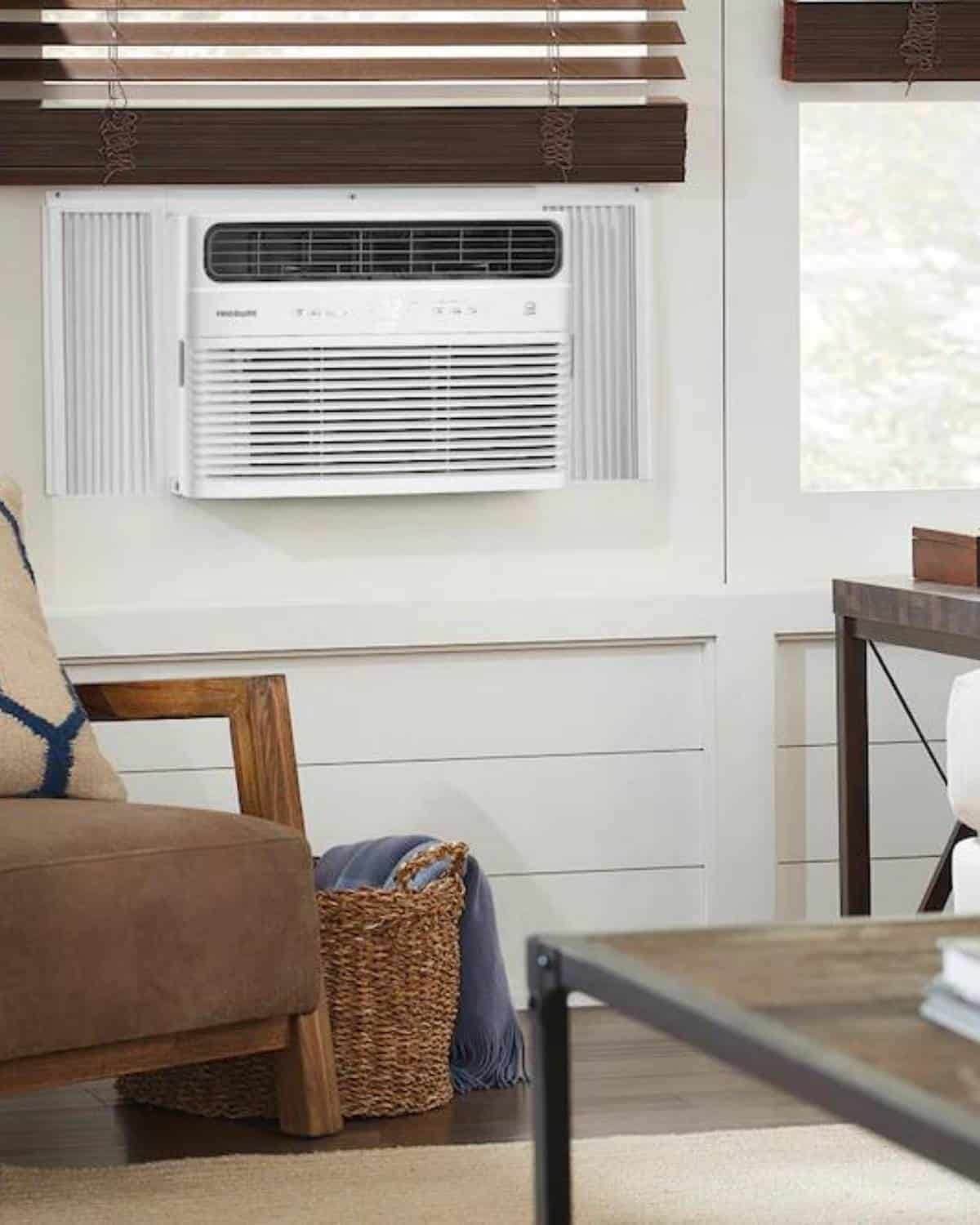 Frigidaire Cool Connect non-toxic air conditioner with smart controls and Energy Star efficiency.