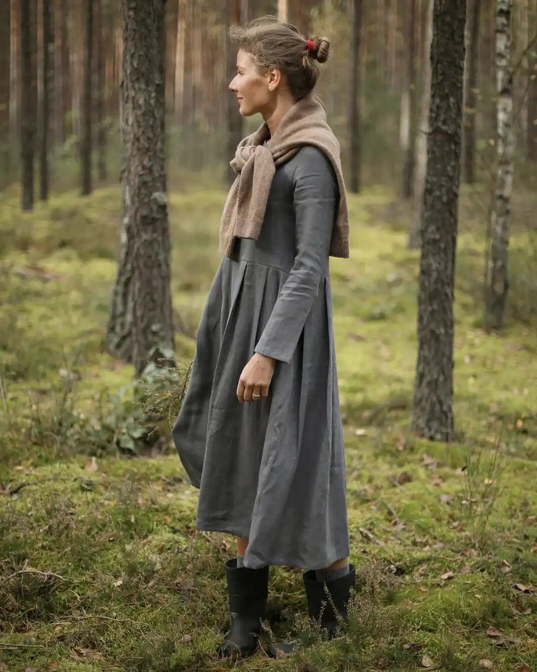 sustainable-linen-dress-for-fall