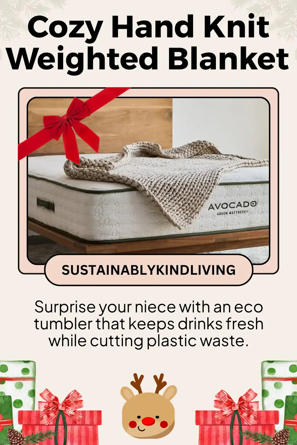 Avocado organic weighted blanket crafted from natural materials, ideal for restful and toxin-free teen sleep.