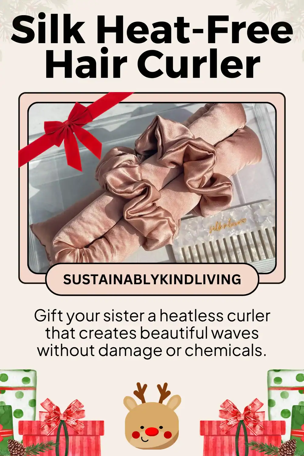 Silknlove heatless curler designed to style hair without damage, perfect eco-friendly teen hair accessory.