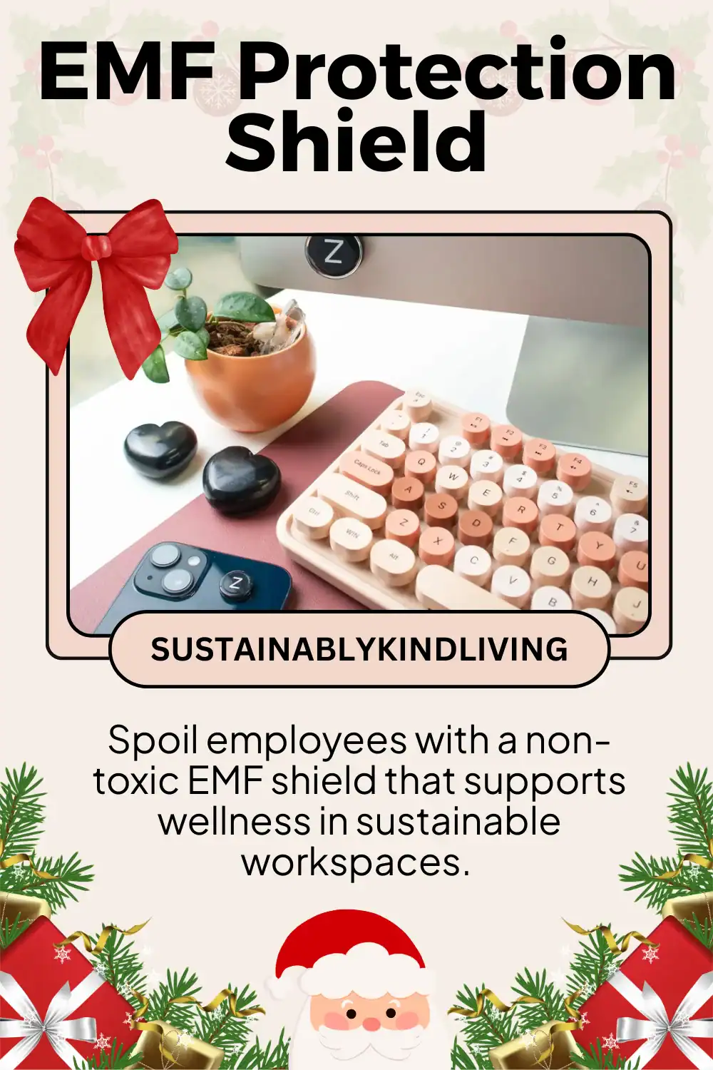 Energy Muse EMF protection shield designed for wellness and non-toxic living, an eco-conscious office gift.