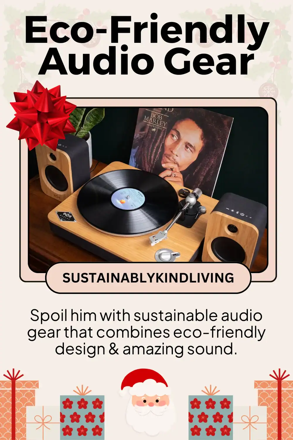 House of Marley sustainable speaker and headphones crafted with natural materials, ethical and eco-friendly for music lovers.