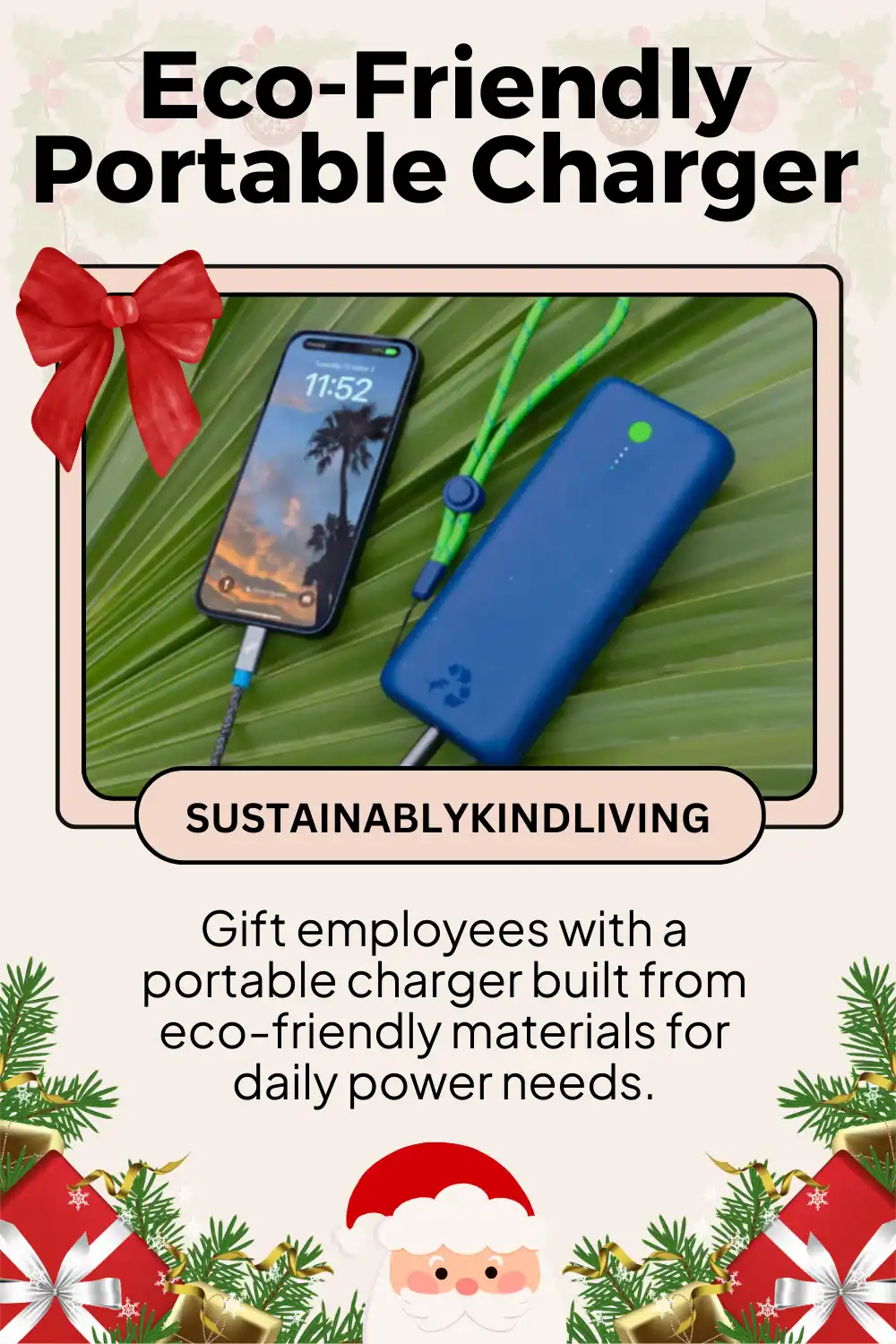 Nimble Champ Pro portable charger built with recycled materials, an eco-friendly corporate tech gift.