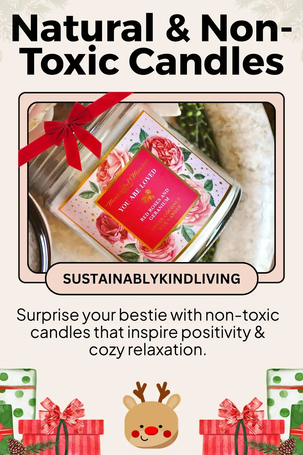 Meaningful Mantras non-toxic candles made with clean ingredients, ideal mindful and cozy gift for teens.