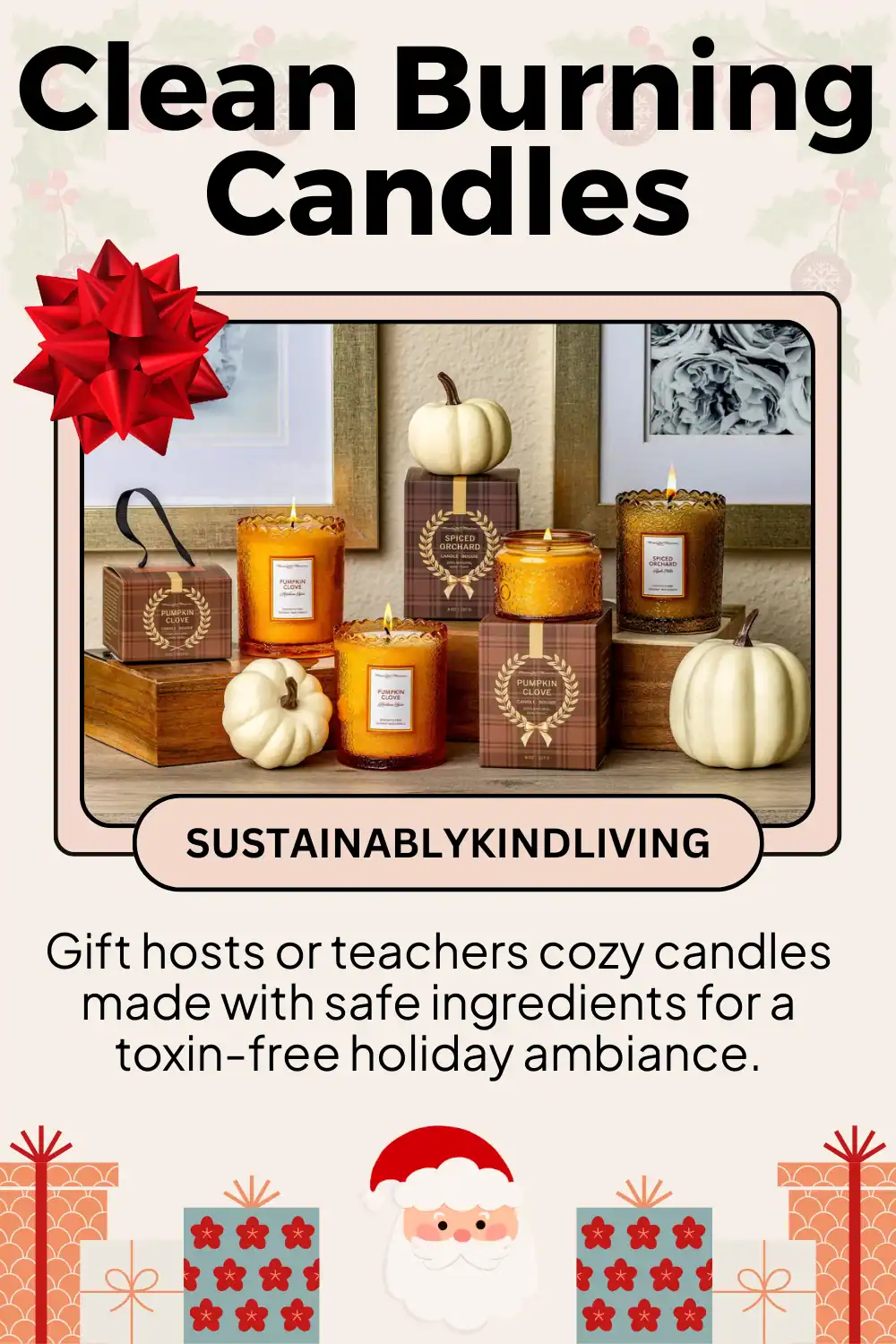 Meaningful Mantras eco-friendly coconut wax candles with essential oils, perfect non-toxic holiday gift for cozy homes.