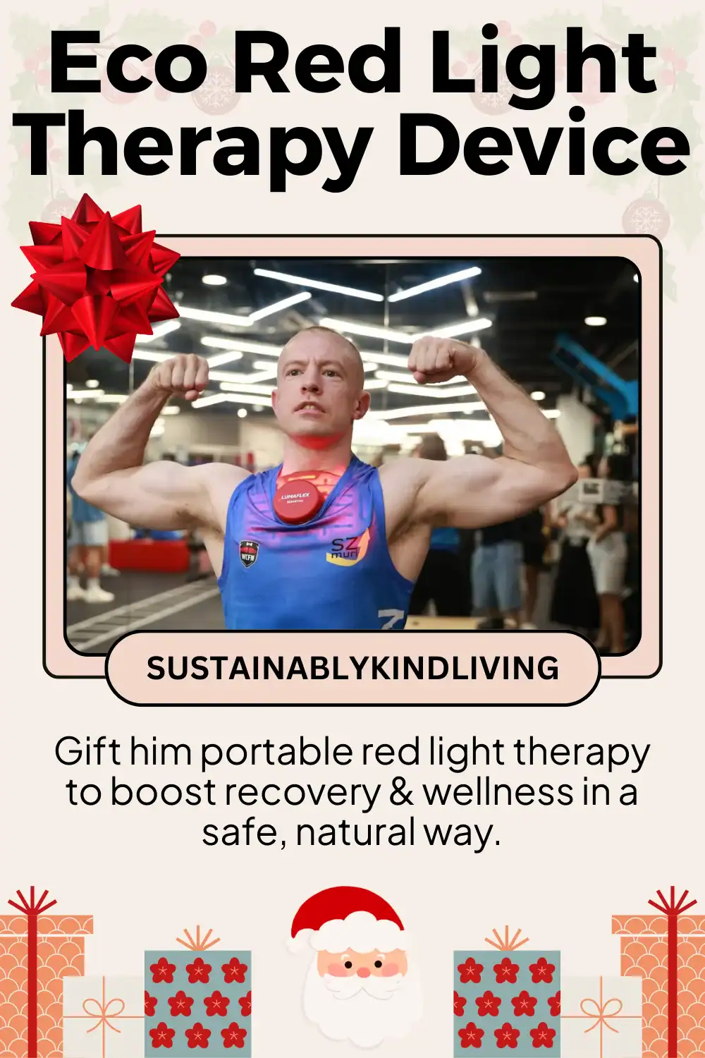 Lumaflex portable red light therapy device designed with non-toxic materials, safe and sustainable for men’s wellness.
