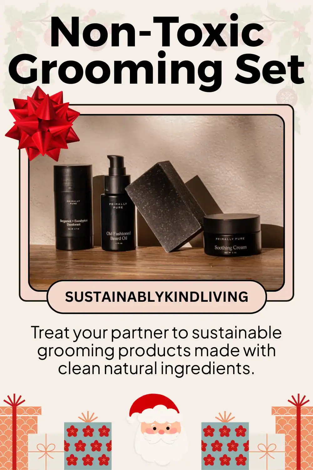 Primally Pure non-toxic grooming essentials bundle with natural formulas, sustainable and safe for everyday men’s care.