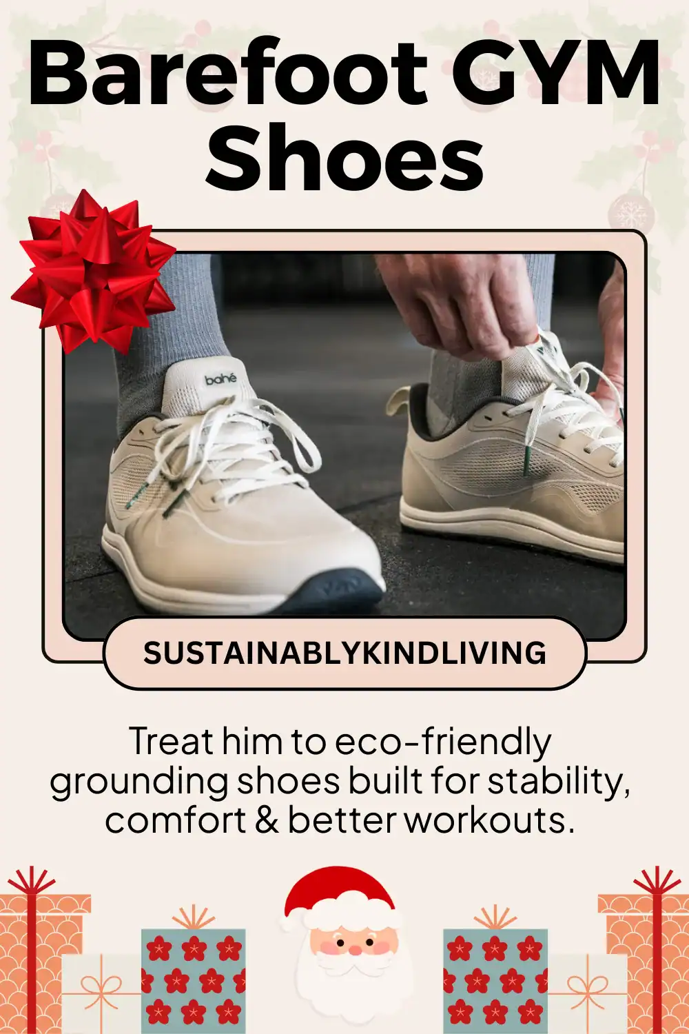 Bahe eco-friendly grounding shoes designed for strength training, non-toxic and supportive for natural movement.