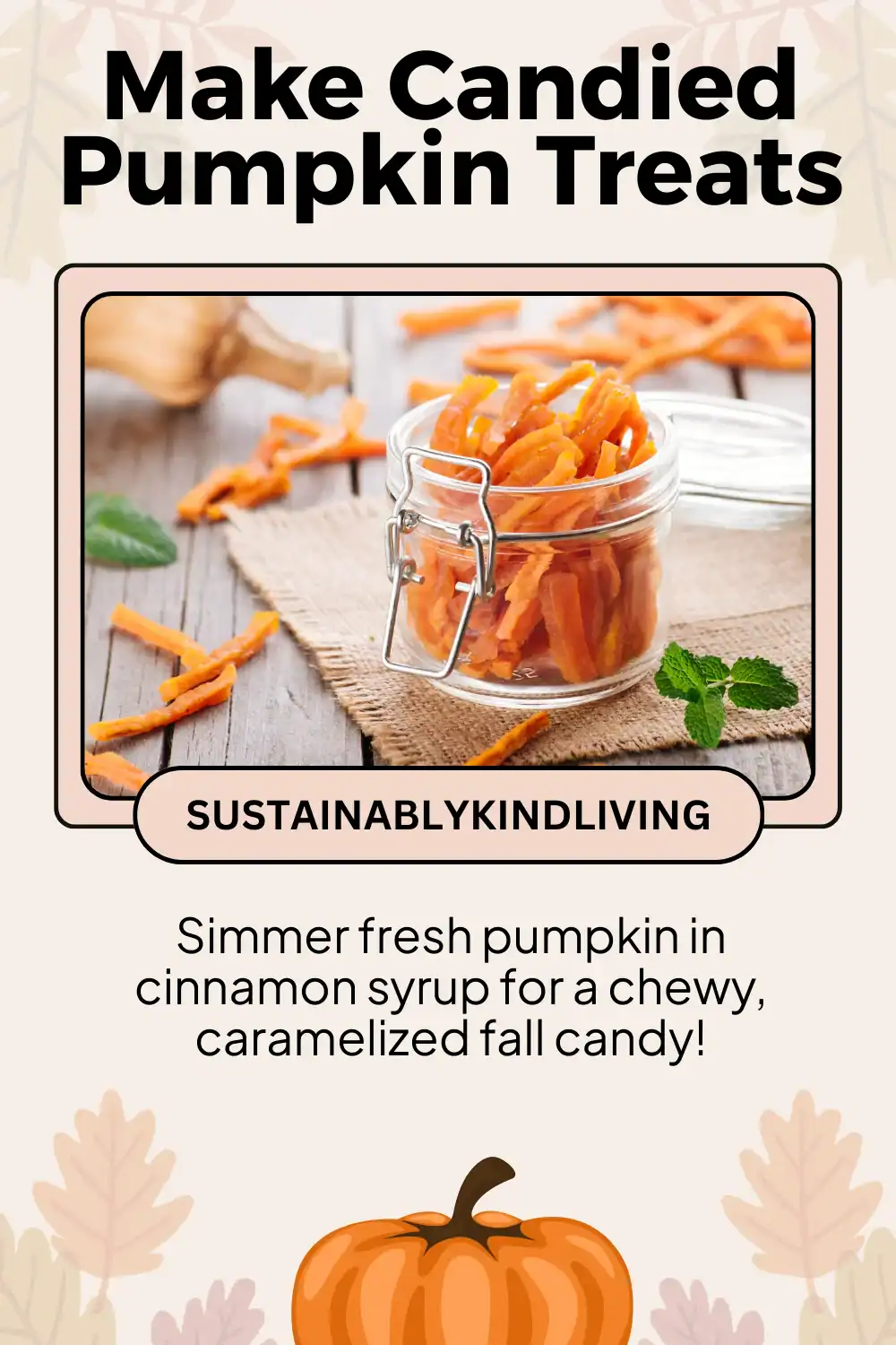 Candied pumpkin cubes drying on a wire rack