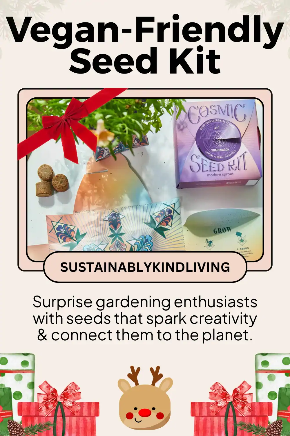 Modern Sprout cosmic seed kits, organic seeds for sustainable gardening and zero-waste gifting.