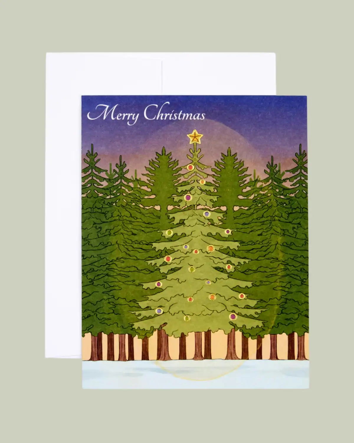 Decomposition recycled Christmas cards soy ink artistic USA.
