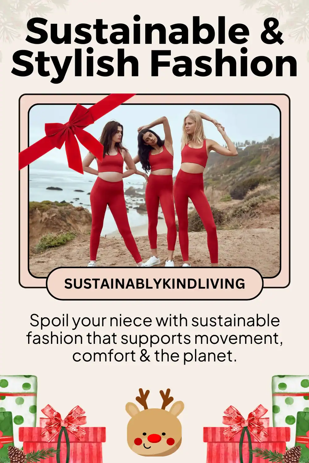 Girlfriend Collective sustainable activewear made from recycled bottles, perfect eco-friendly fashion for active teens.