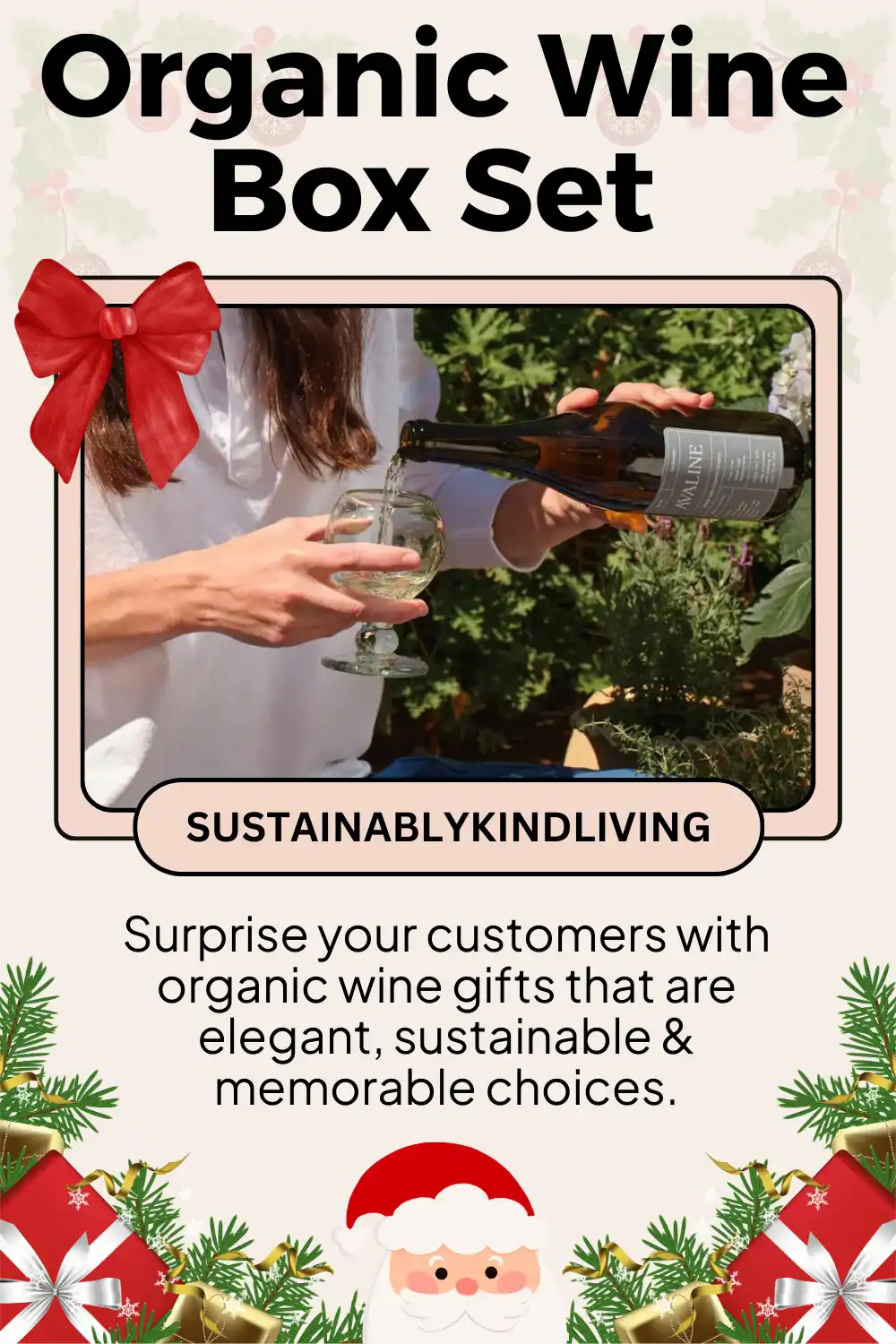 Avaline organic wine gift box featuring clean-crafted wines, sustainable packaging, and perfect for client appreciation.