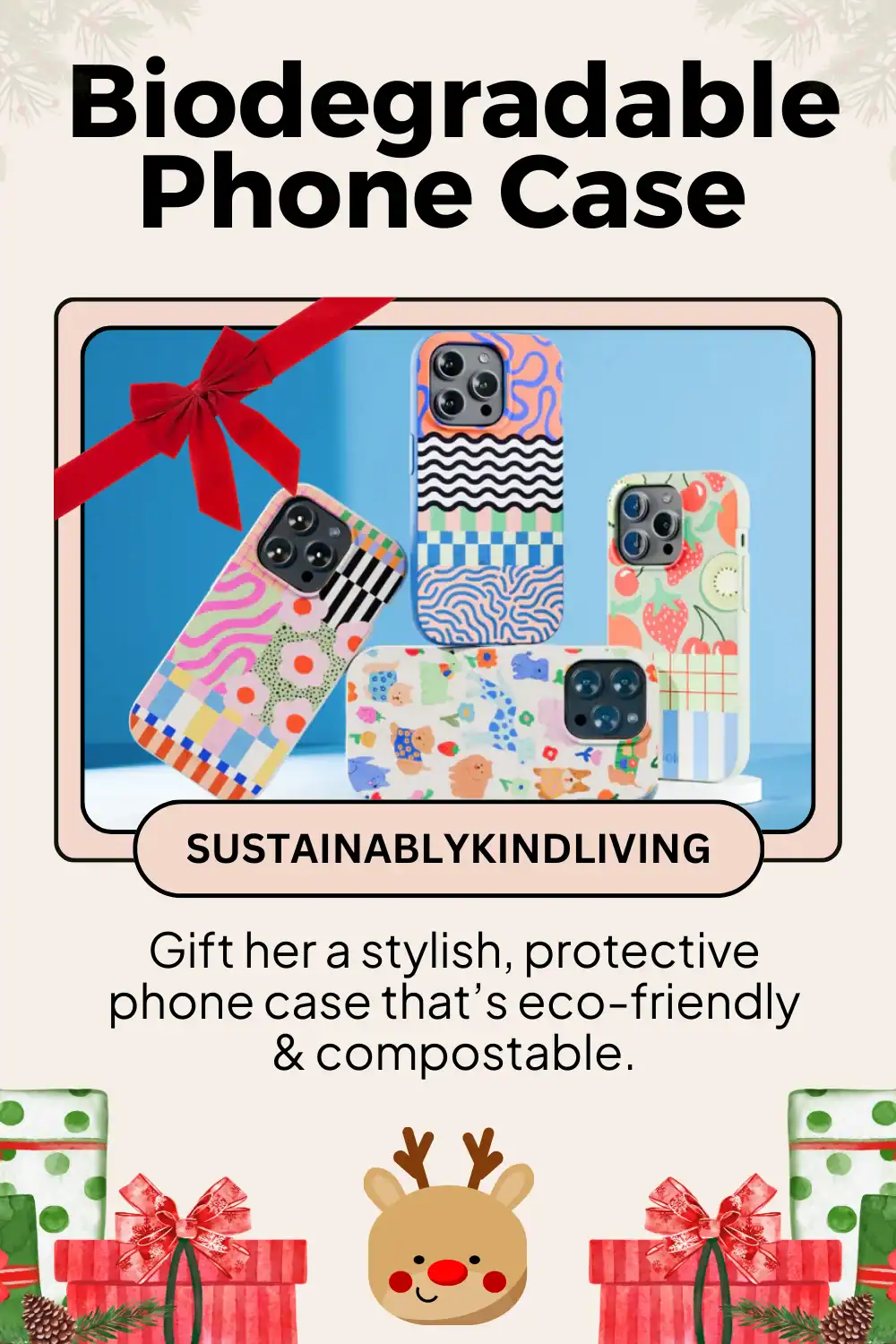 Pela biodegradable phone case, compostable and durable, an eco-friendly tech gift she’ll use every day.